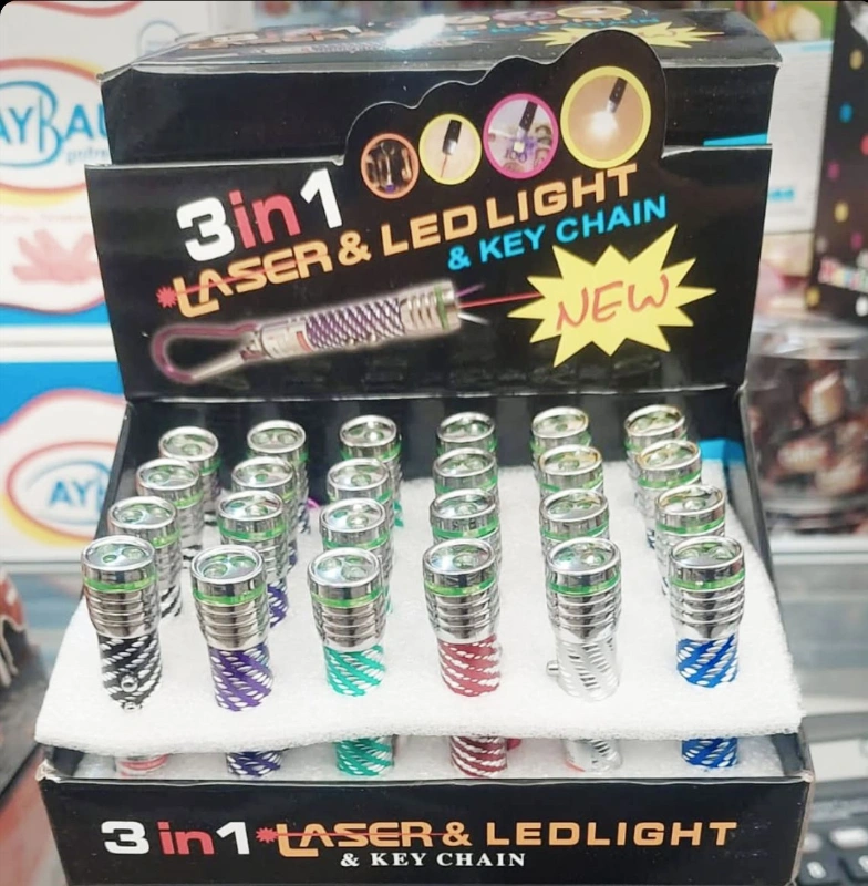 Neon Renkler 3N1 Lazer / 24lü Stant