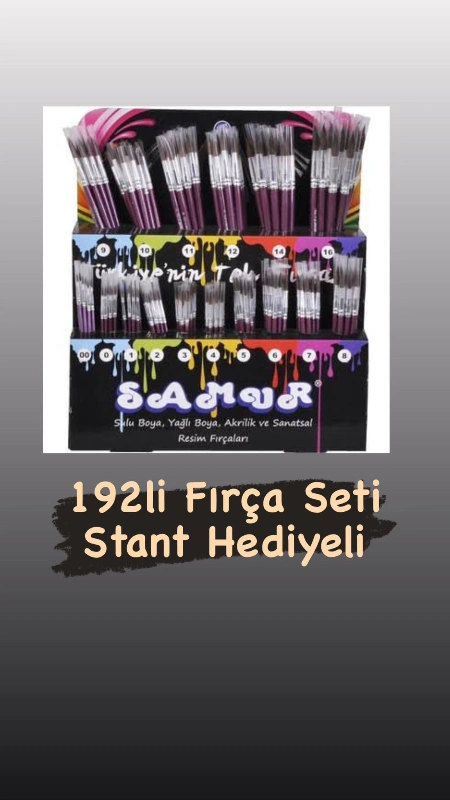 192li Set Fırça Seti SuluBoya