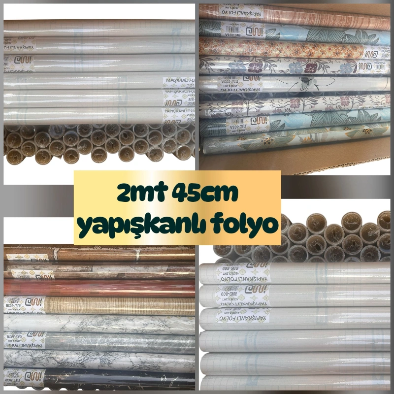 DC FİX YAPIŞKANLI FOLYO 2METRE X 45 CM / 24LÜ KARIŞIK