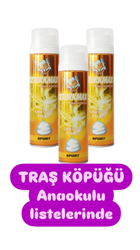 Traş Köpüğü Anaokulu Listesi / 24lü paket