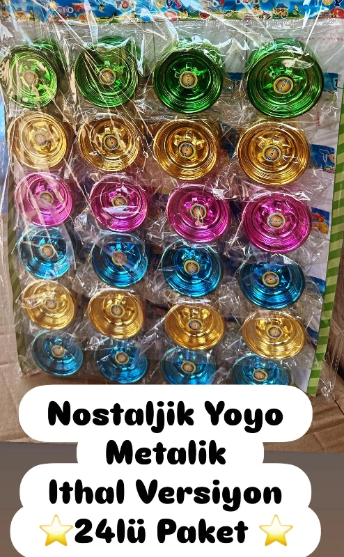 METALİK MODEL YOYO / 24LÜ PAKET