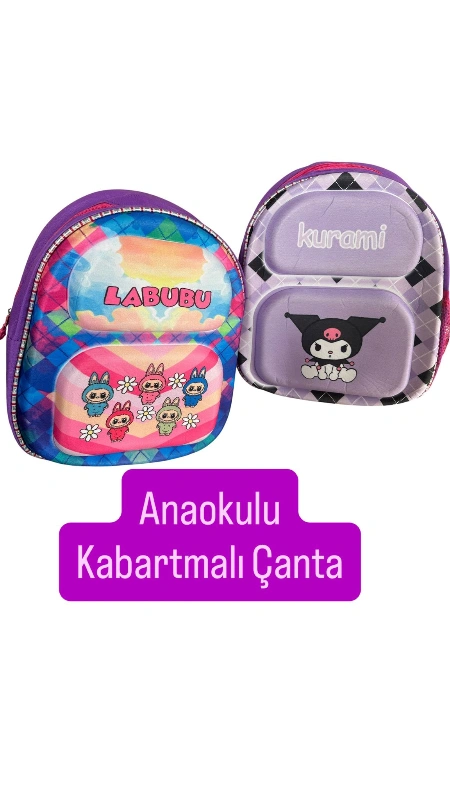 ANAOKULU KABARTMALI ÇANTA