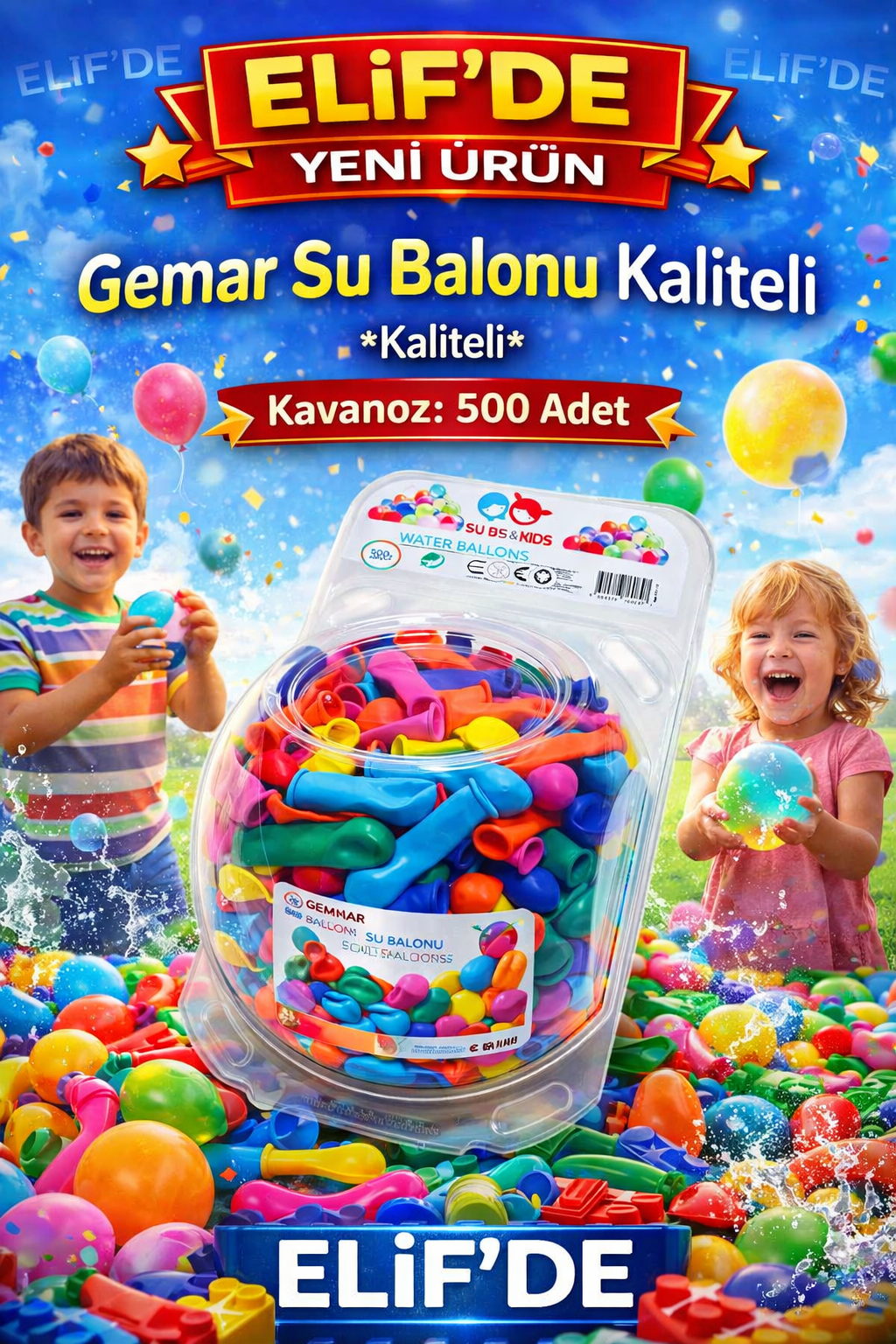 GEMAR SU BALONU / 500lü Kavanoz
