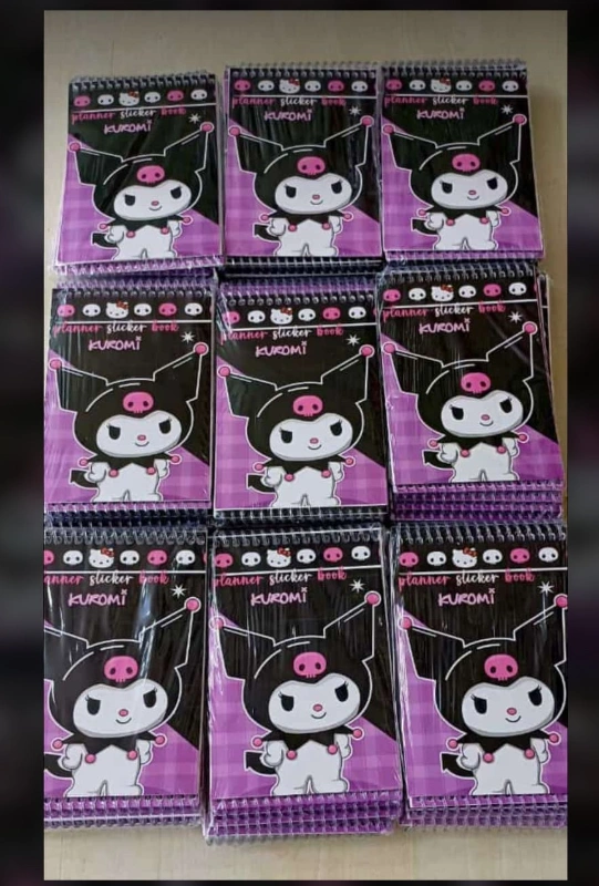 A6 Sticker Defter Kuromi Modeller / 24lü paket