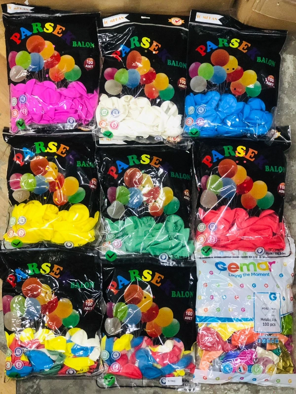 100lü 14A Tek Renk / Karışık Balon Çeşitleri