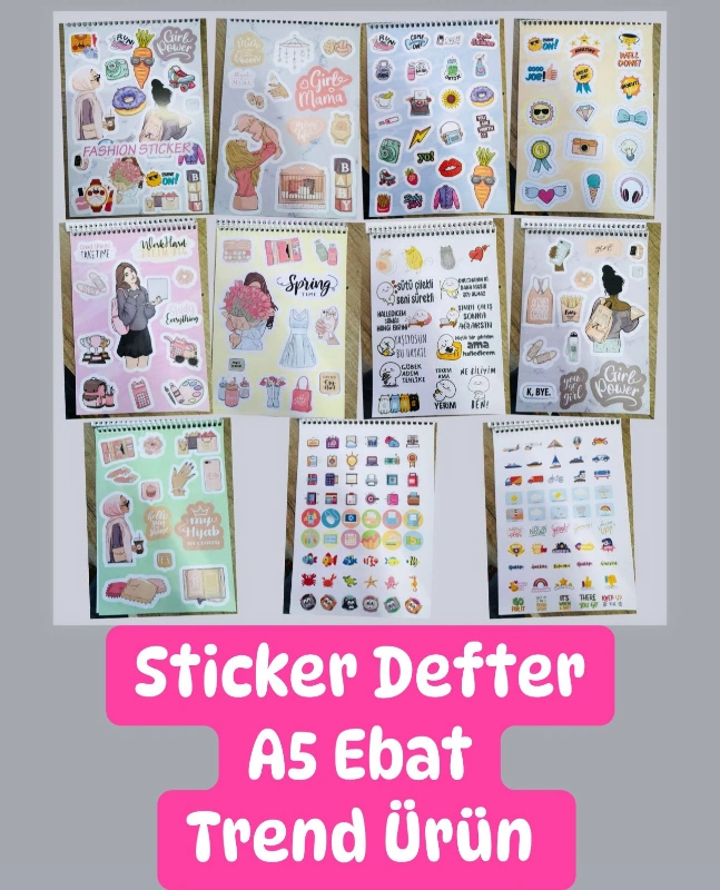 Sticker Defter A5 Trend Ürün