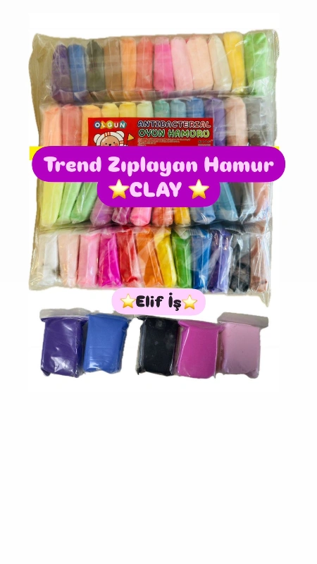 Zıplayan Hamur Clay / 48Lİ Paket