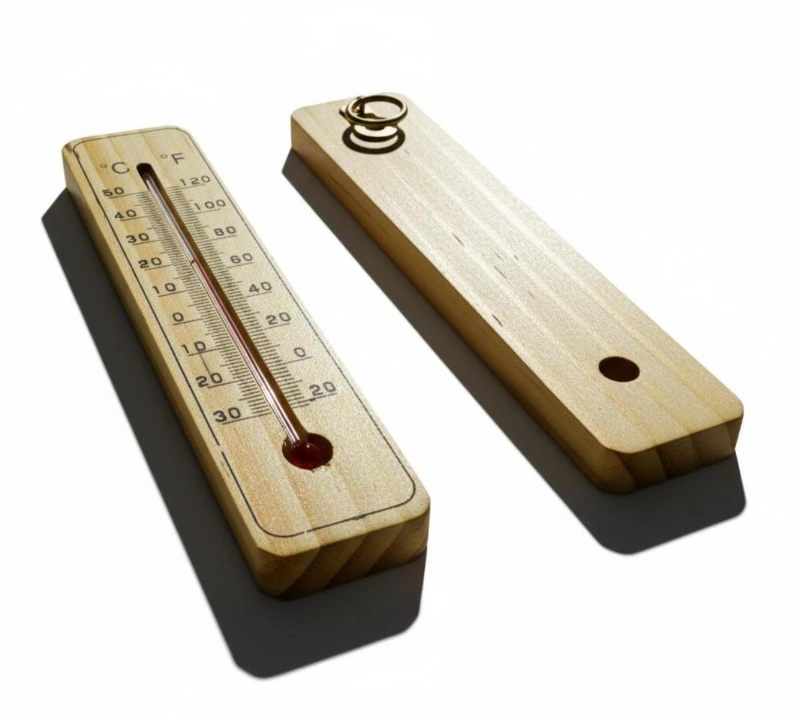 AHŞAP TERMOMETRE / 12Lİ PAKET