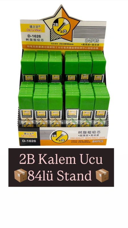 Adet: 12,5₺ / 2mm Yuvarlak 2b Sanatsal UÇ / 84LÜ Stant