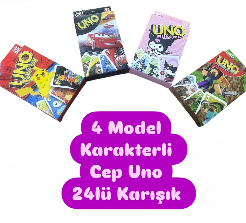 Karakterli Uno Grubu Cep Unosu / 24lü paket