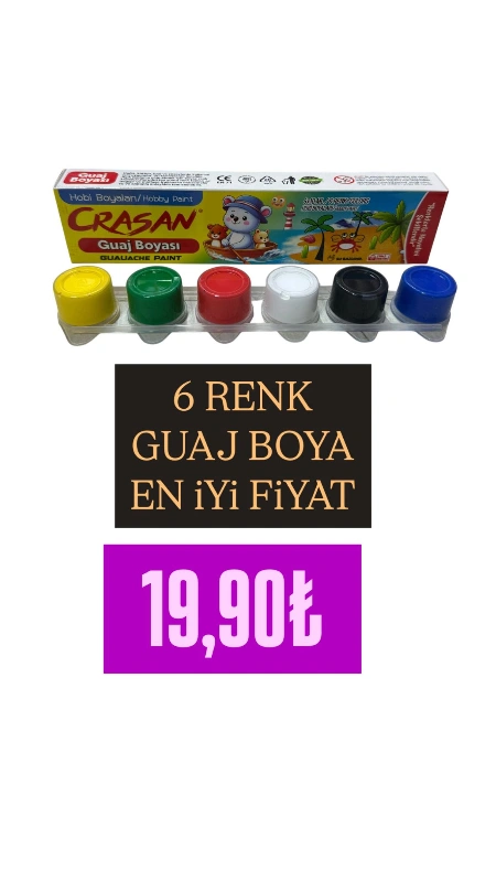 6 RENK GUAJ BOYA / ÜST KALİTE