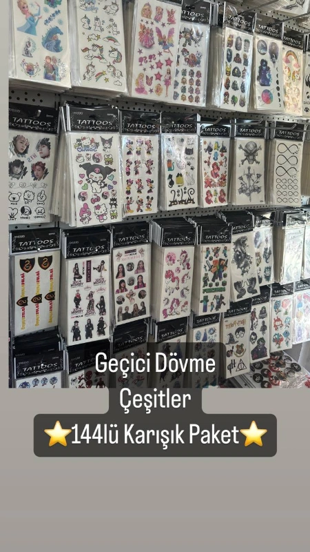 GEÇİCİ DÖVME ÇOCUK MODELLERİ / 144LÜ KARIŞIK