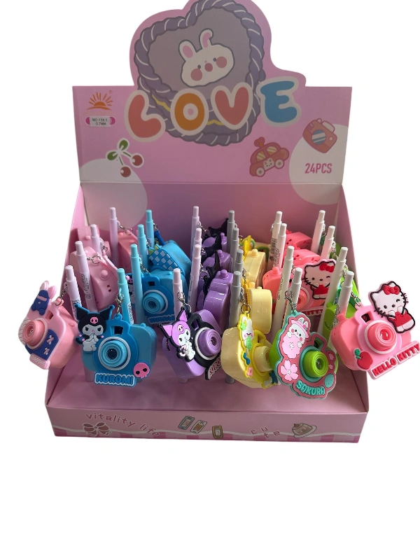 Fotoğraf Makineli (Yansıtmalı ) Lüks Versatil Kalem / 24lü Stant