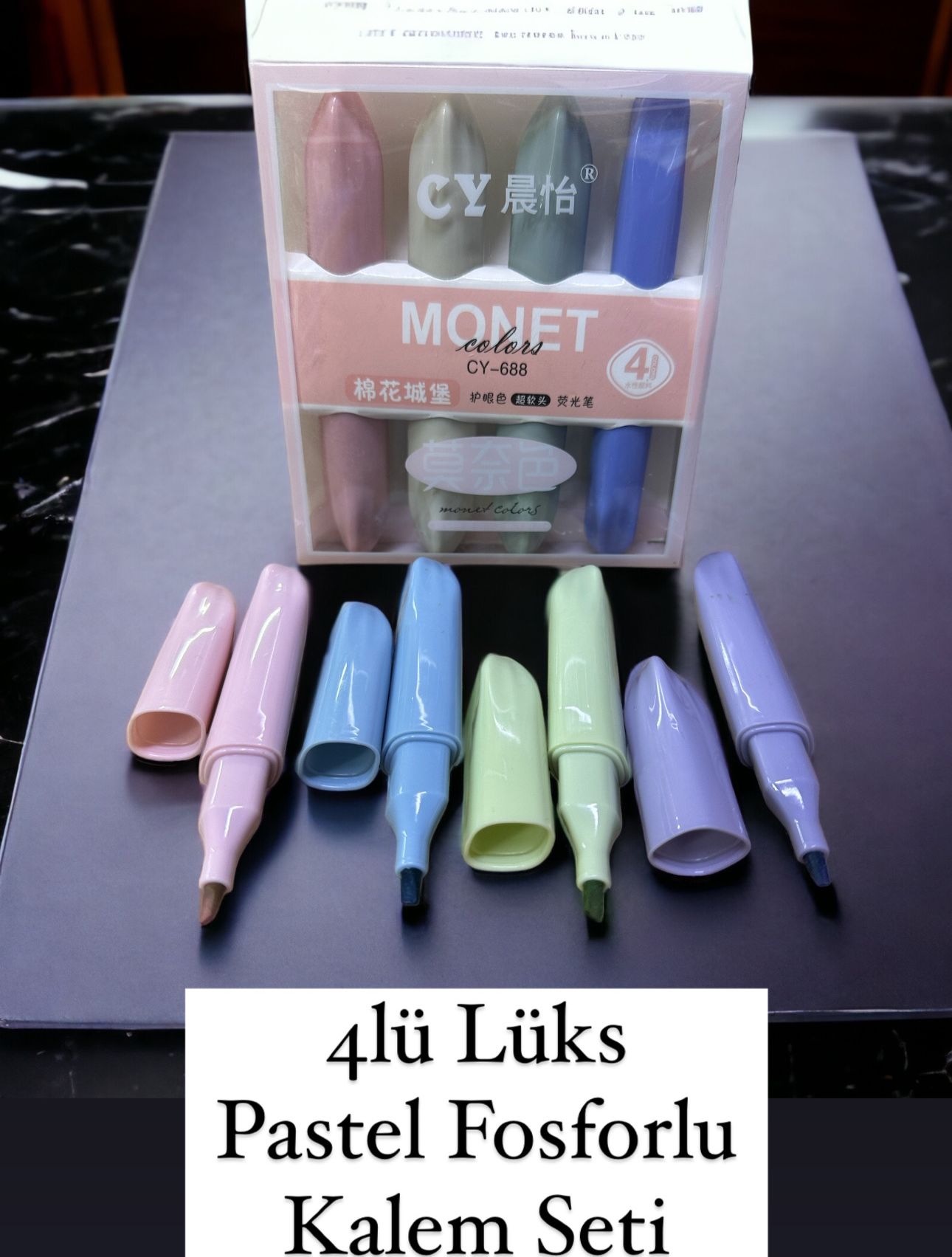 MONET FOSFORLU KALEM LÜKS SET 4LÜ