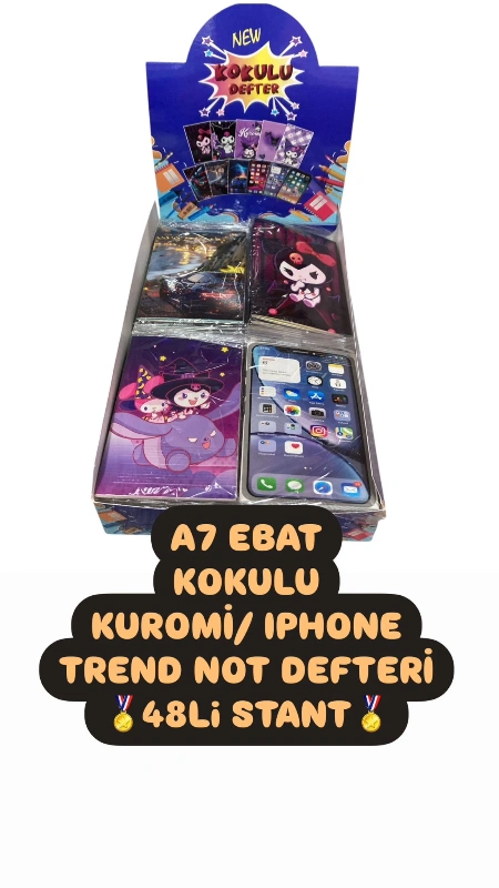 A7 kokulu Not Defteri Kız Erkek Karışık / 48li Paket