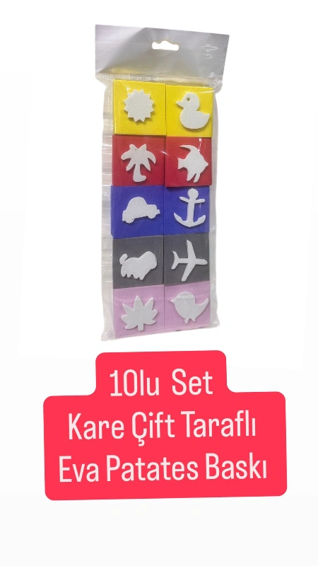 10LU SET KARE PATATES BASKI SETİ