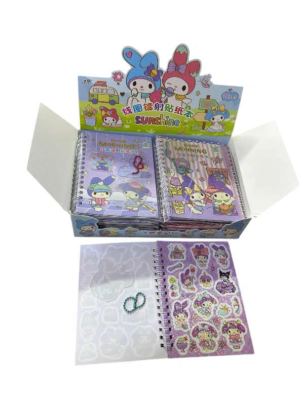 Adet: 55  ₺ / Kuromi Sanrio Sticker Defter   / 24lü Paket