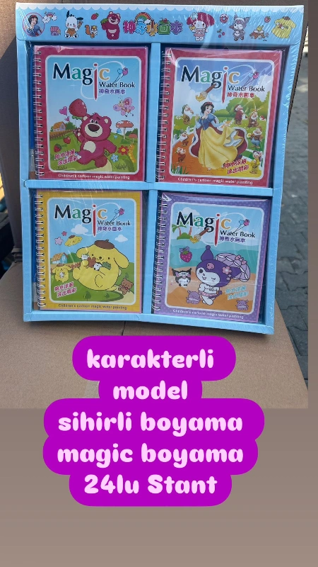 Sihirli Boyama Kitabı 24lü Paket Kuromi Karakterli