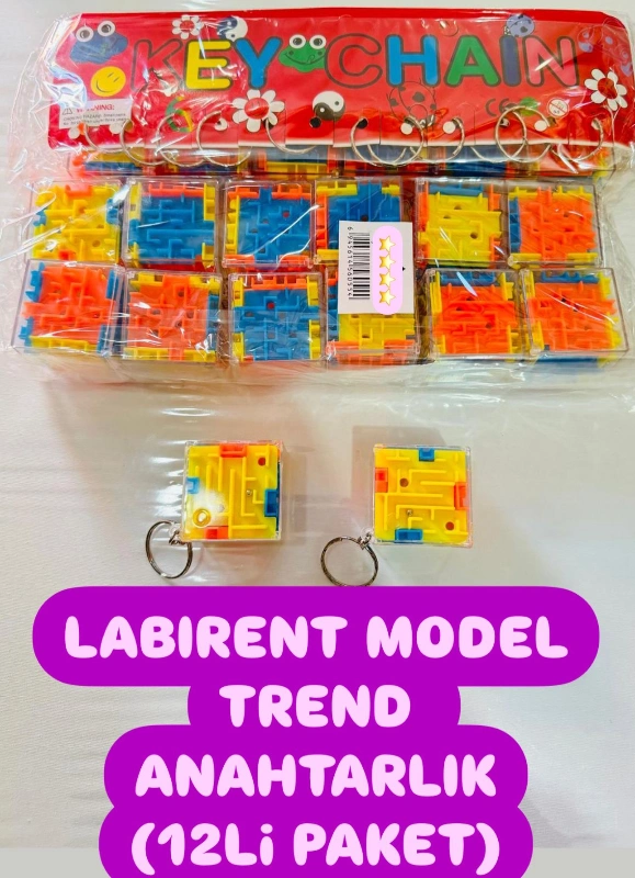 Anahtarlık Labirent Oyun / 24lü Paket