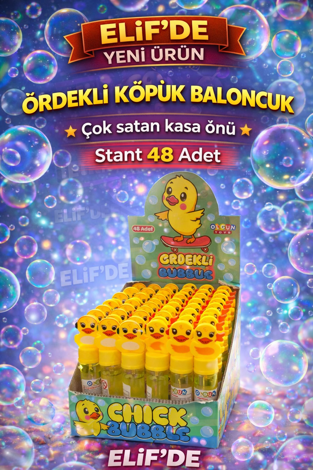 Ördek Köpük Baloncuk / 48li STANT
