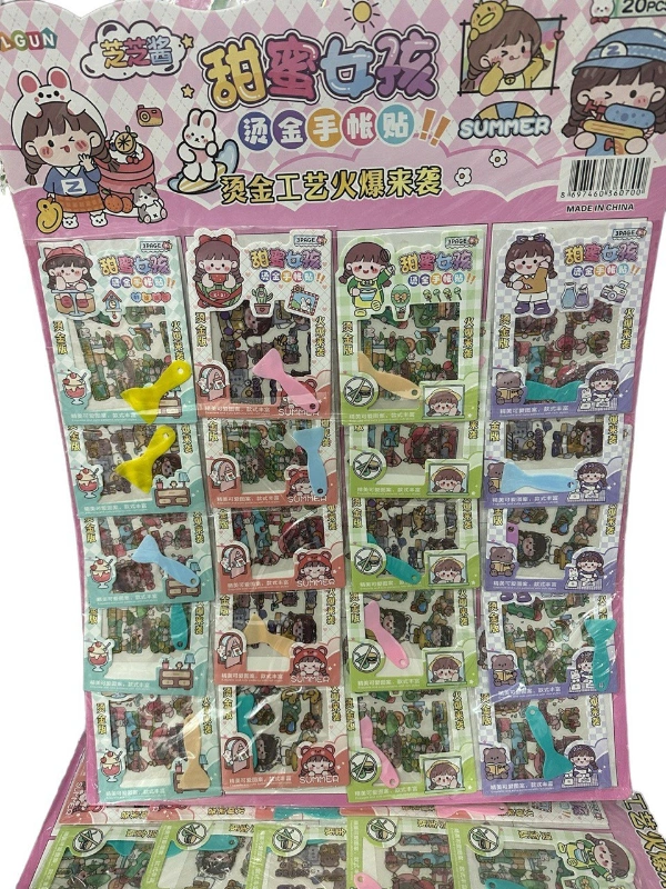 GİYDİRMELİ KORE MODEL STİCKER / 20Lİ KARTELA