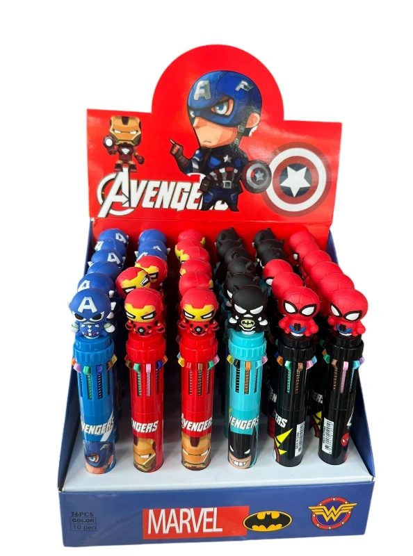 Marvel Avengers 10 Renk Tükenmez / 36lı Stant