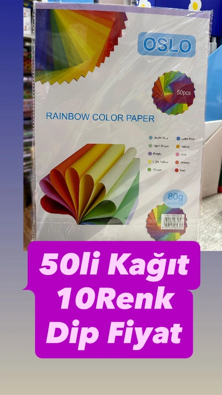 50Lİ RENKLİ KAĞIT