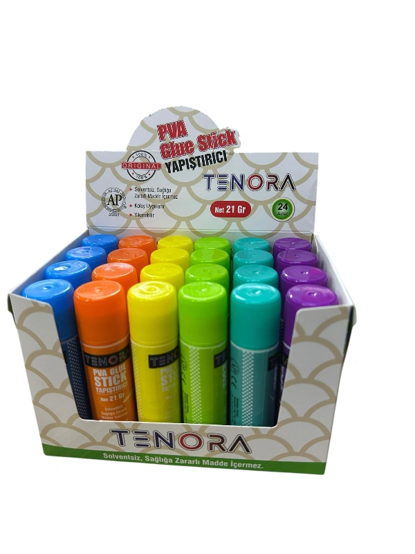 21gr Tenora Neon Renkler Stick Yap.   / 24lü  Paket