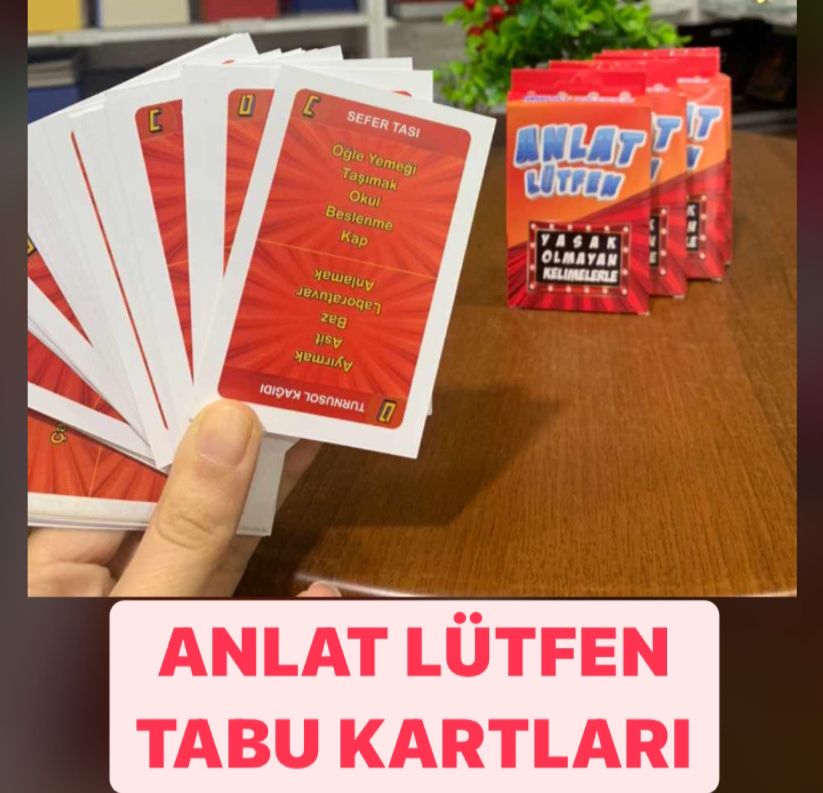ANLAT LÜTFEN MİNİ TABU OYUNU KARTLI ( 24LÜ PAKET)