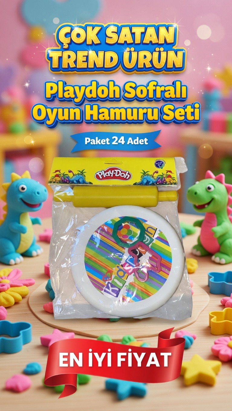 Playdoh Sofralı Kalıp Seti / 12li Paket