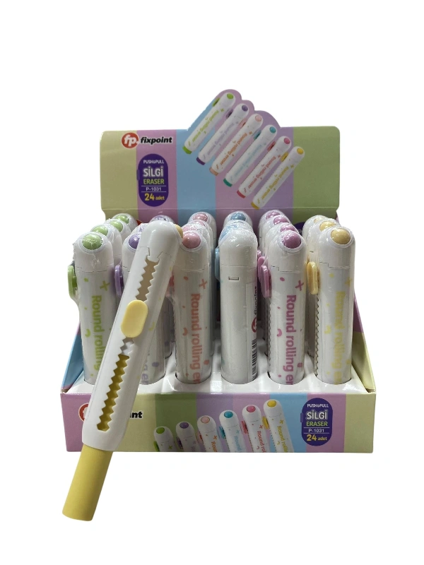 P- 1031 KADEMELİ PUSH & PULL SİLGİ / 24LÜ STANT