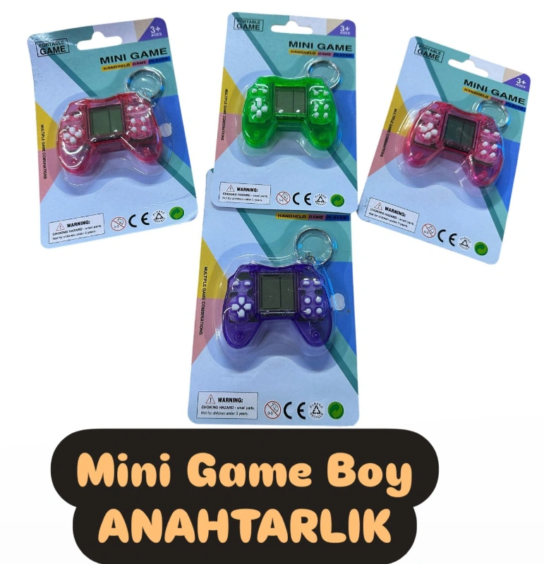Adet: 65 ₺ / Mini Game Boy Anahtarlık / paket 12li