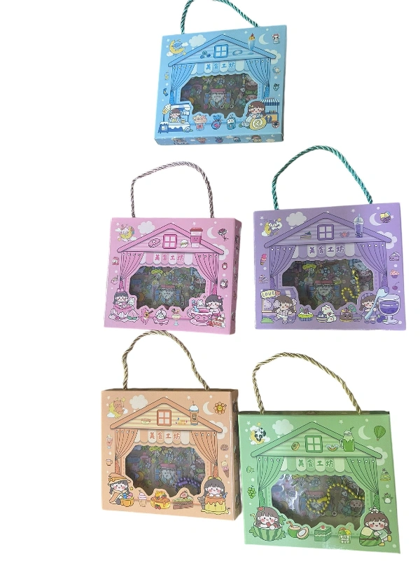 Çantalı Trend Model Sticker Anahtarlık Seti/ 16lı paket