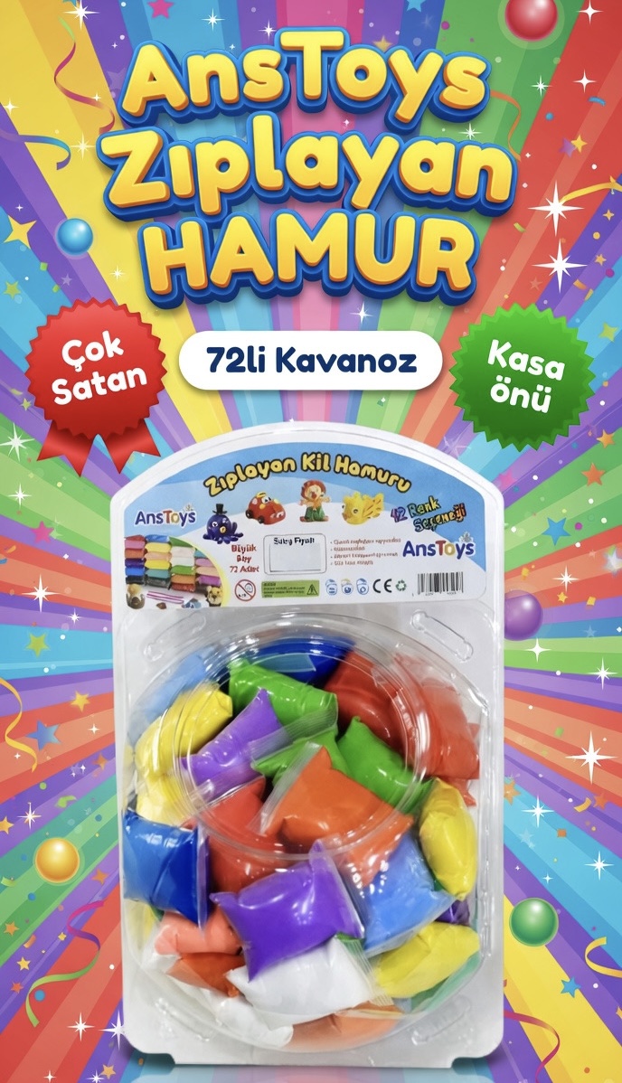 Zıplayan Hamur / 72li Kavanoz