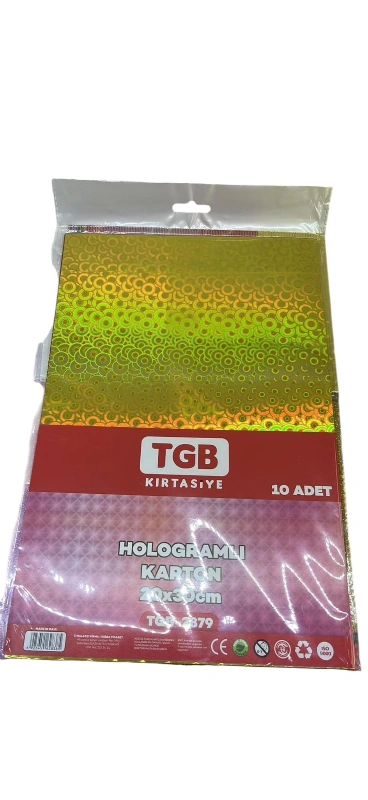 AYNALI HOLOGRAMLI KARTON 20X30 10LU KARIŞIK / 24LÜ PAKET
