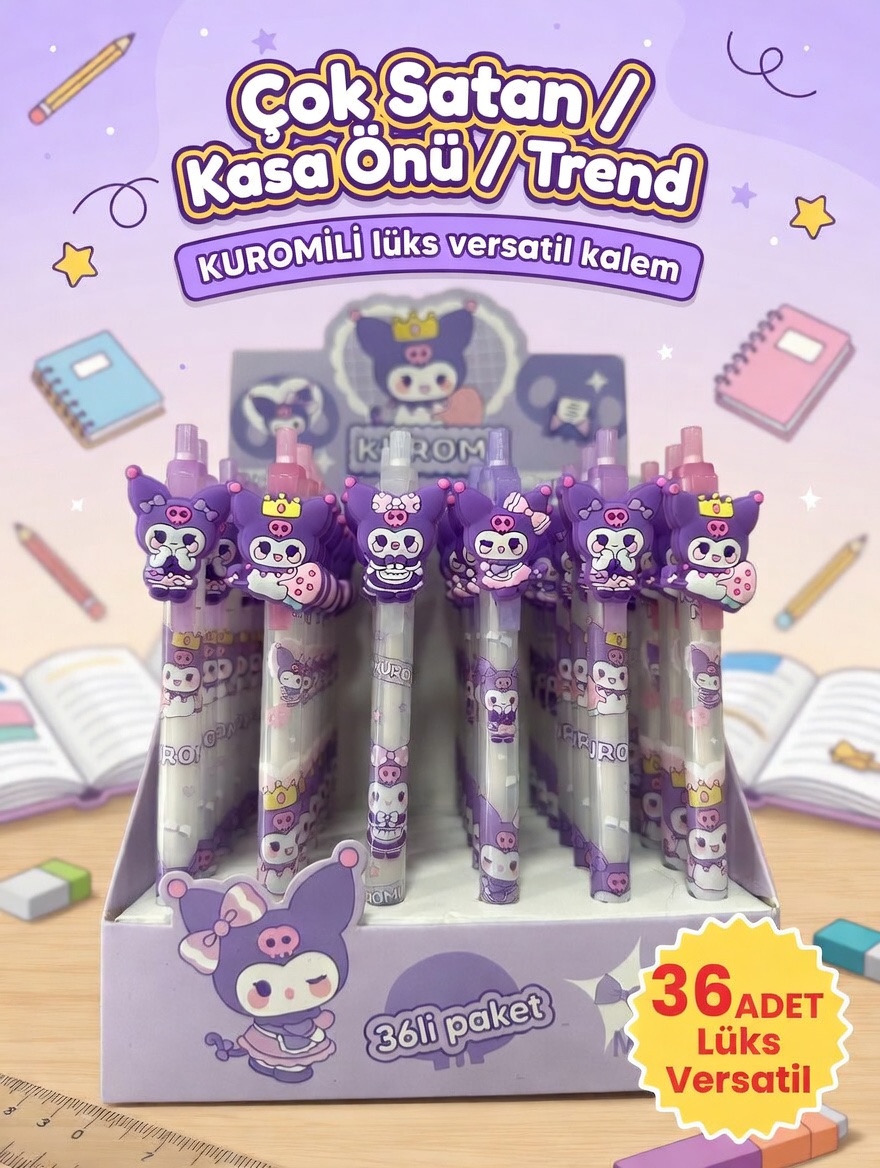 Kuromili Lüks Versatil Kalem / 36li Stant