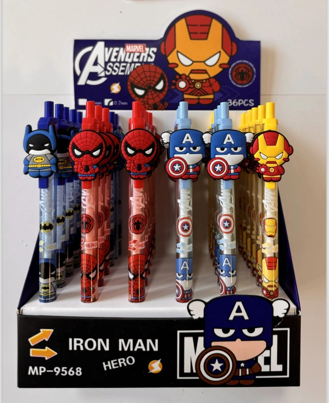 Karakterli Marvels Avangers Versatil Kalem / 36lı Stant