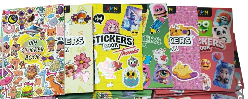 A5 STİCKER DEFTER / 24LÜ KARIŞIK PAKET