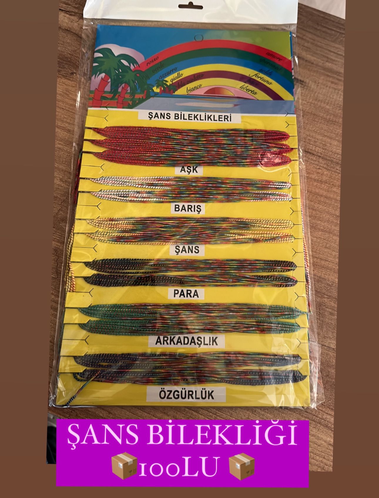 ŞANS BİLEKLİĞİ 100LÜ PAKET