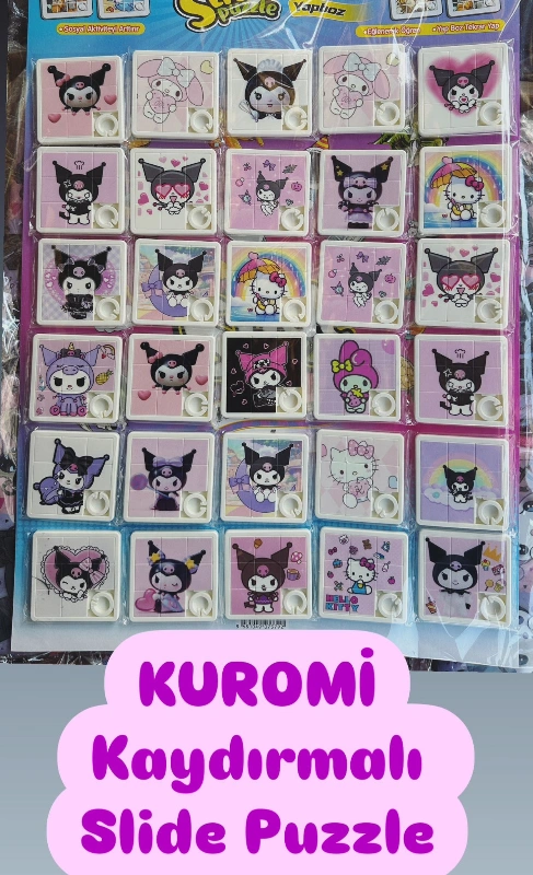 Kuromi Model Slide Kaydırma Puzzle / 30lu Kartela