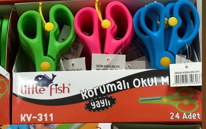 Adet: 10₺ / Korumalı Anaokulu Makası / stant 24lü