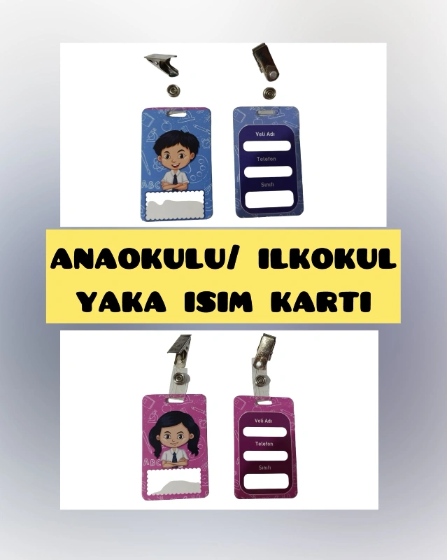 ANAOKULU YAKA KARTI / 100LÜ PAKET
