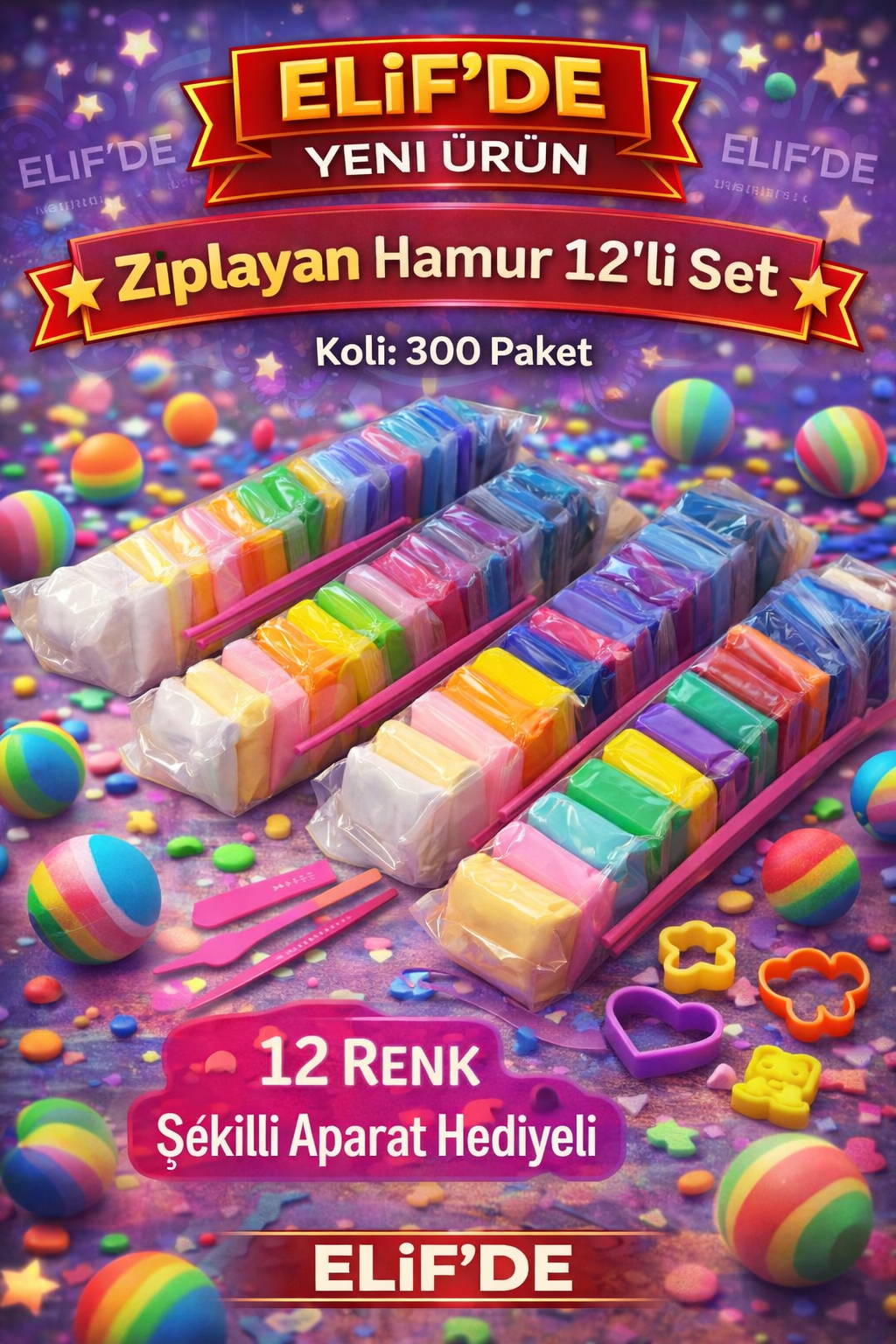 ZIPLAYAN HAMUR 12Li Set / paket 12 Paket