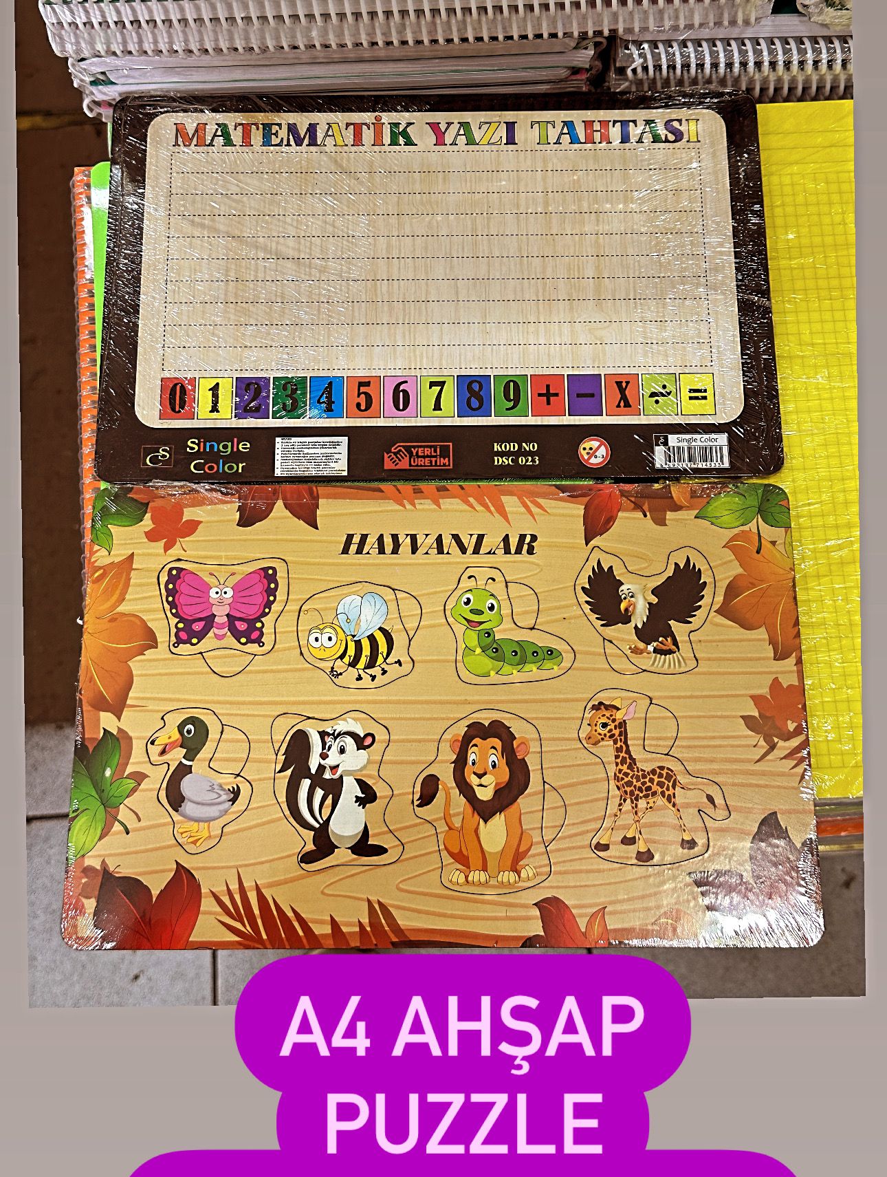 AHŞAP PUZZLE A4 ( 10LU PAKET )