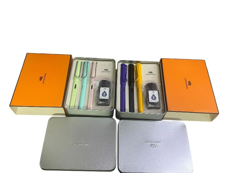 3 Kalem + 1 Mürekkep Dolma Kalem Seti Hediyelik