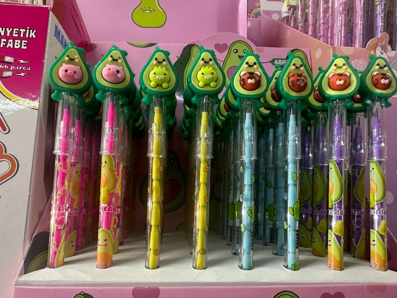 Avakado Figürlü Yumurtlayan Kalem (48li)