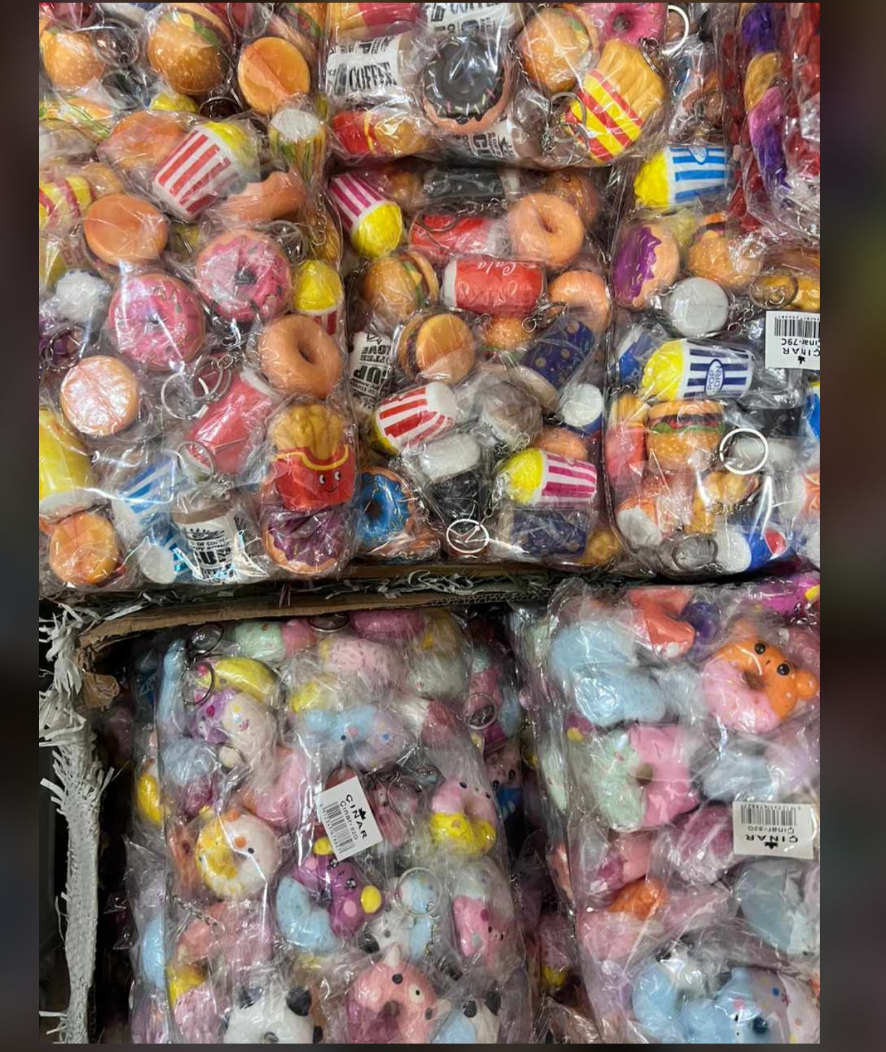 SUKUŞİ ANAHTARLIK  İTHAL ( 50Lİ KARIŞIK PAKET)