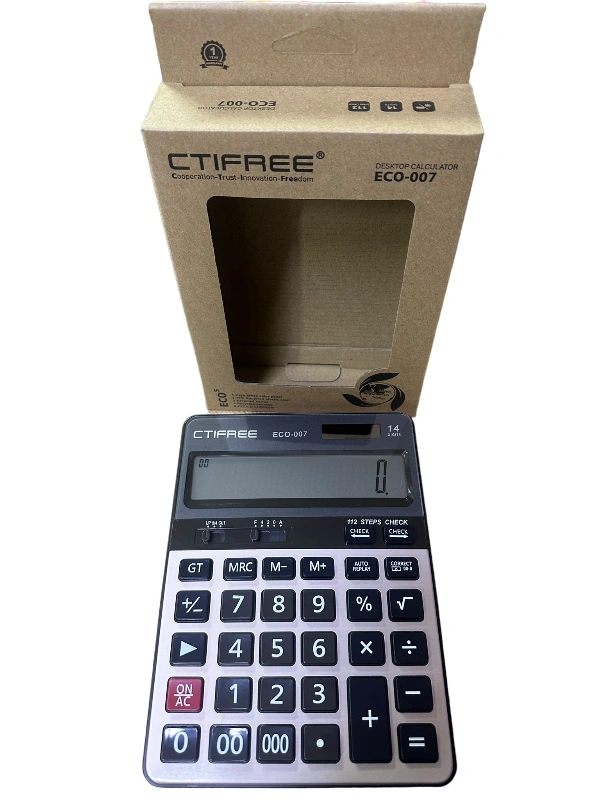 Eco-007 Büyük Hesap Makinesi Kraft Ambalaj