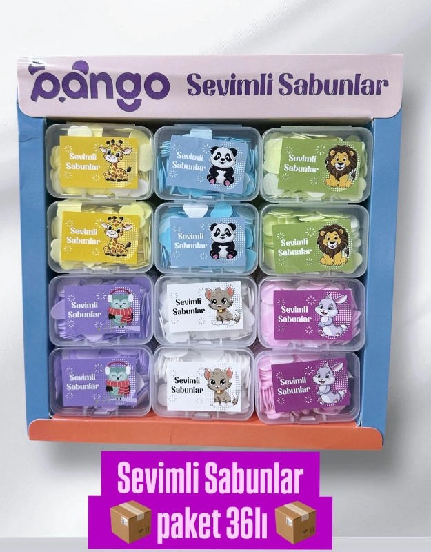 MİNİ KAĞIT SABUNLAR / 36LI PAKET