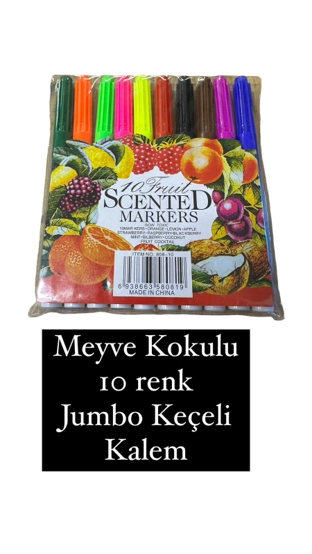 Jumbo Keçeli Kalem Seti / 12li Paket